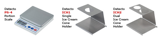 ice cream scale options