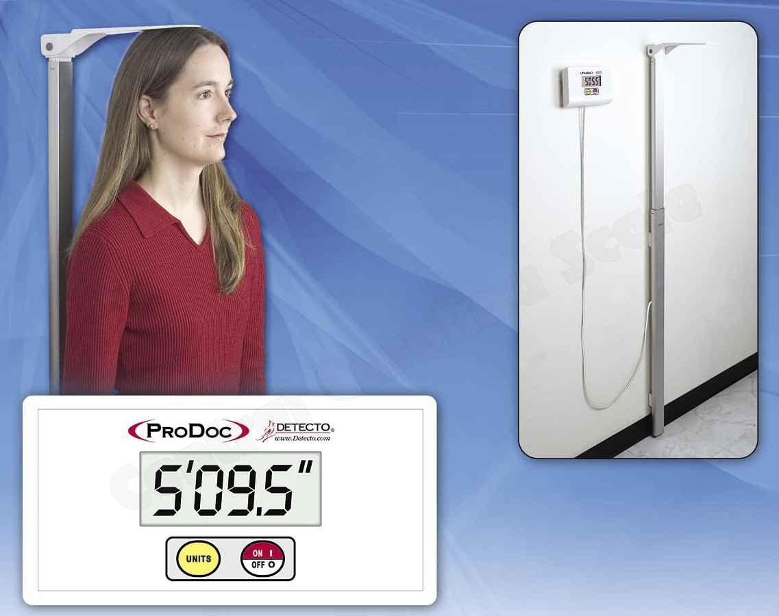 digital detecto prodoc height rod